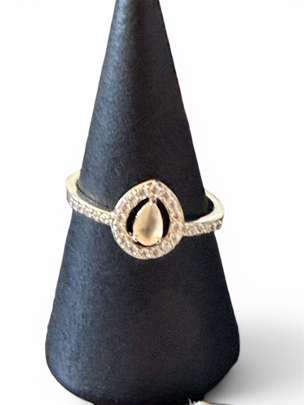 Bomb Party The Dainty Teardrop Ring Lab Created Light Colorado Topaz Size 6